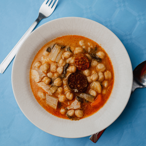 Cocido de Garbanzos con acelgas