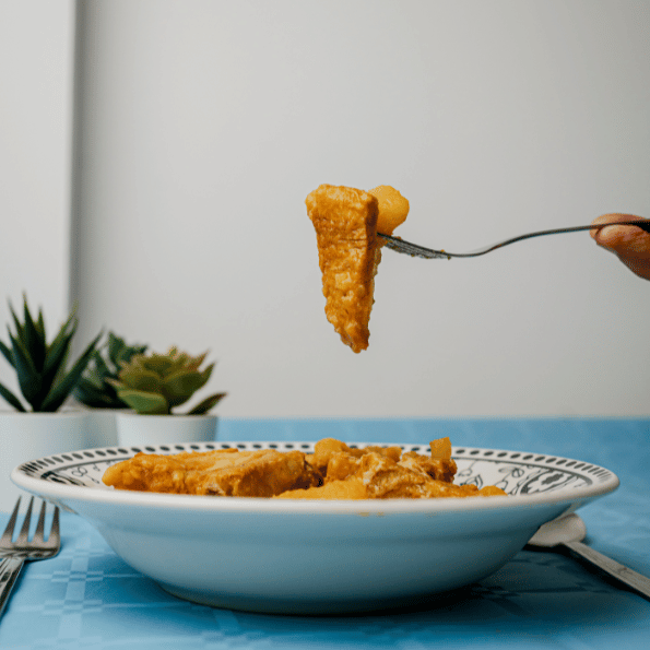 Papas Guisadas con Costilla de Cerdo