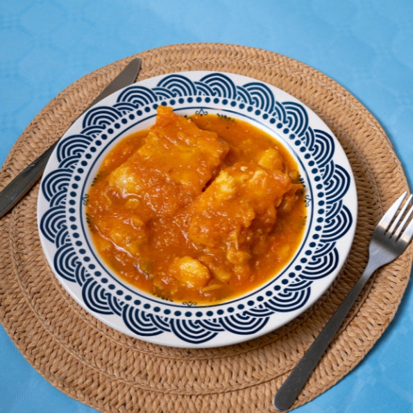 Bacalao con Tomate casero