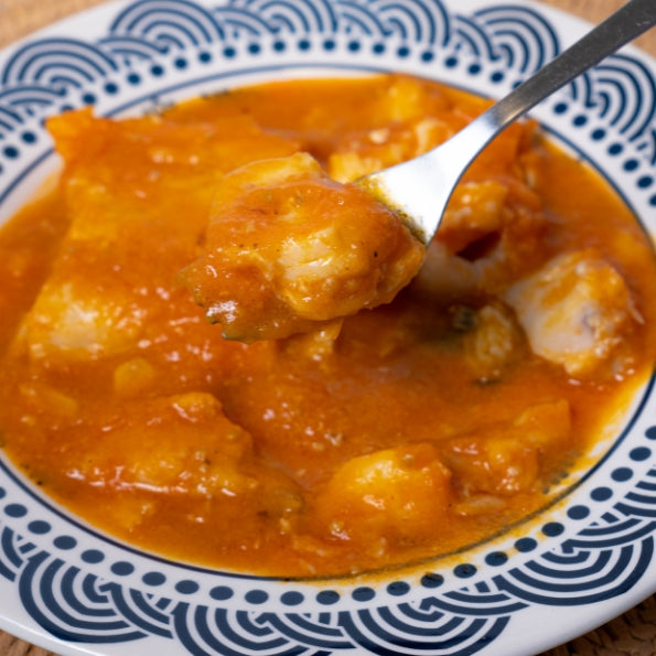 Bacalao con Tomate casero